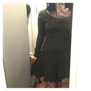grey skater dress
